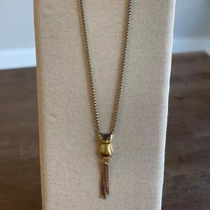 Stella & Dot Pave Owl Necklace